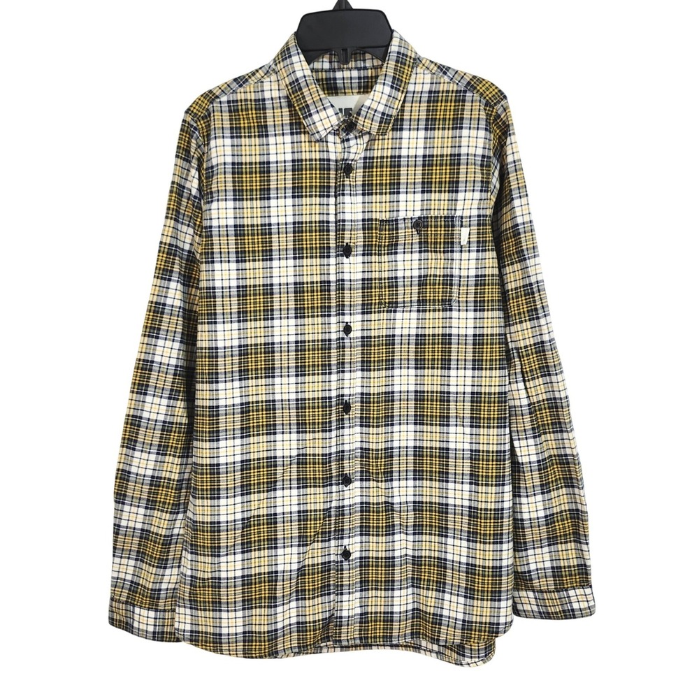 Burton DryRide Colombo Plaid Flannel Button Up Shirt Mens Medium‎ Long Sleeve